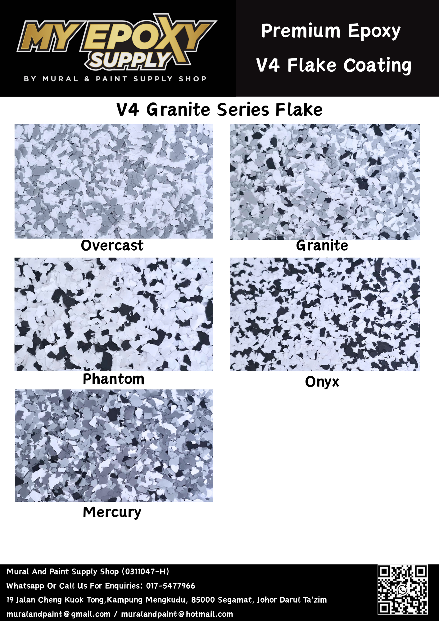 V4 Epoxy Flake DIY Sets – 3–5mm Terrazzo-Look Vinyl Flake