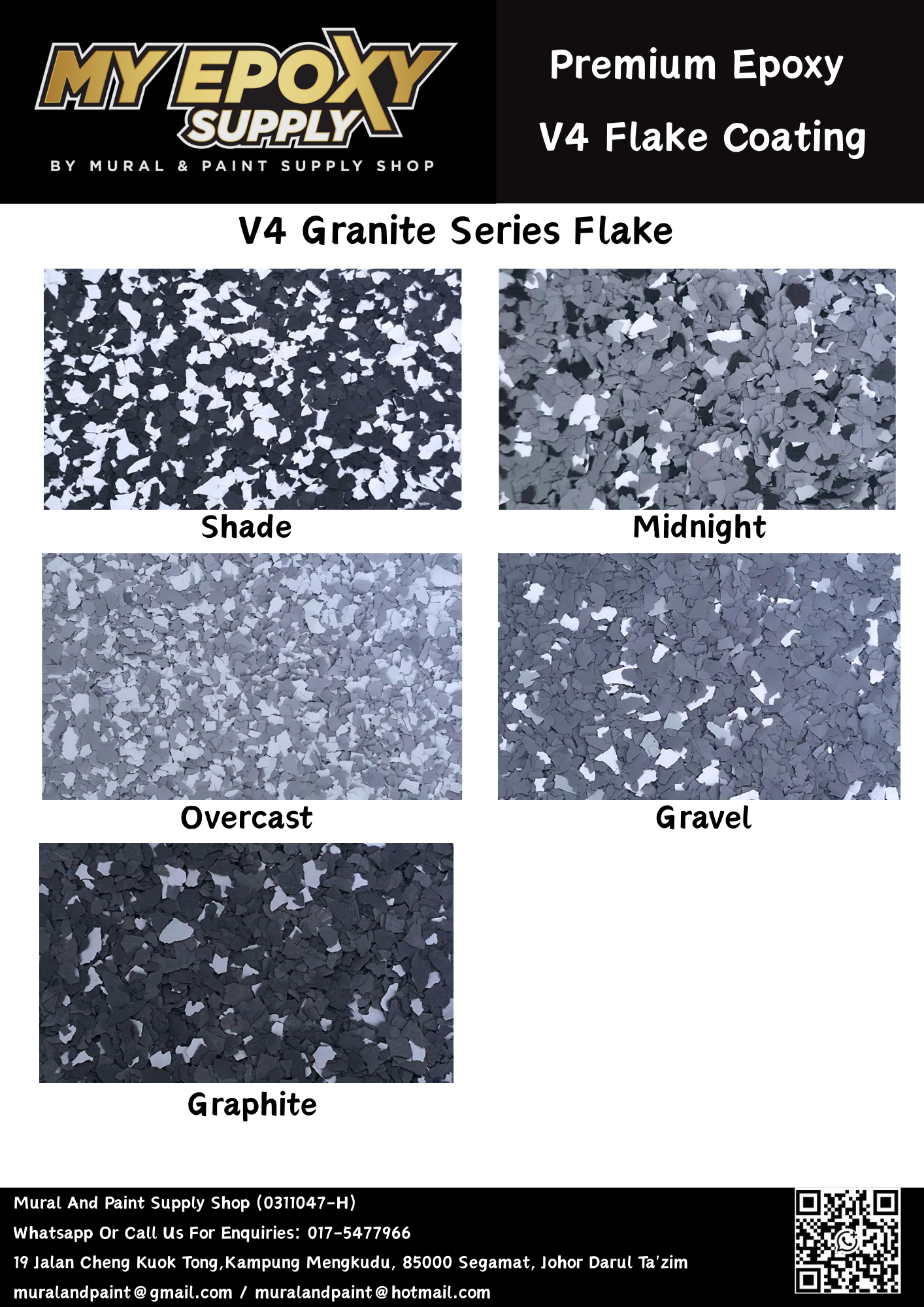V4 Epoxy Flake DIY Sets – 3–5mm Terrazzo-Look Vinyl Flake